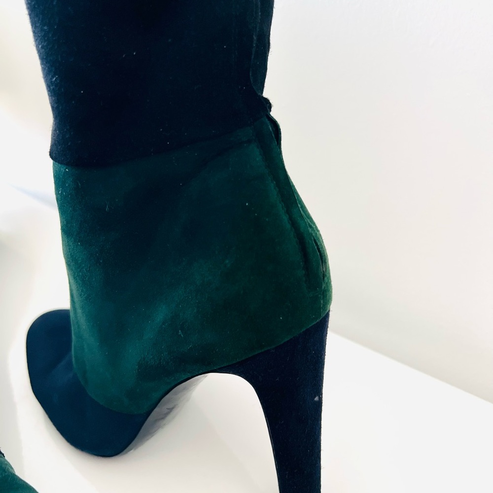 Sergio Rossi suede thigh high boots